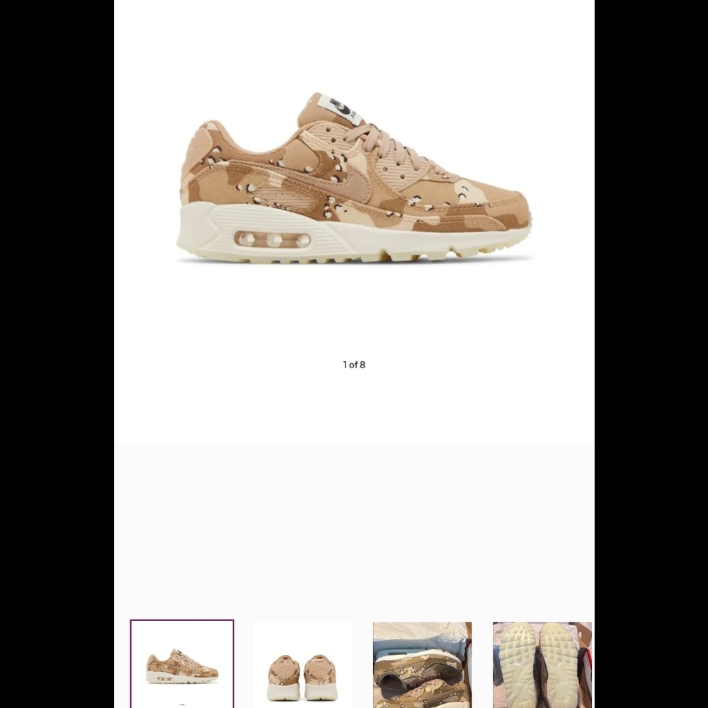 Nike Women's Athletic Shoes in Tan and Cream